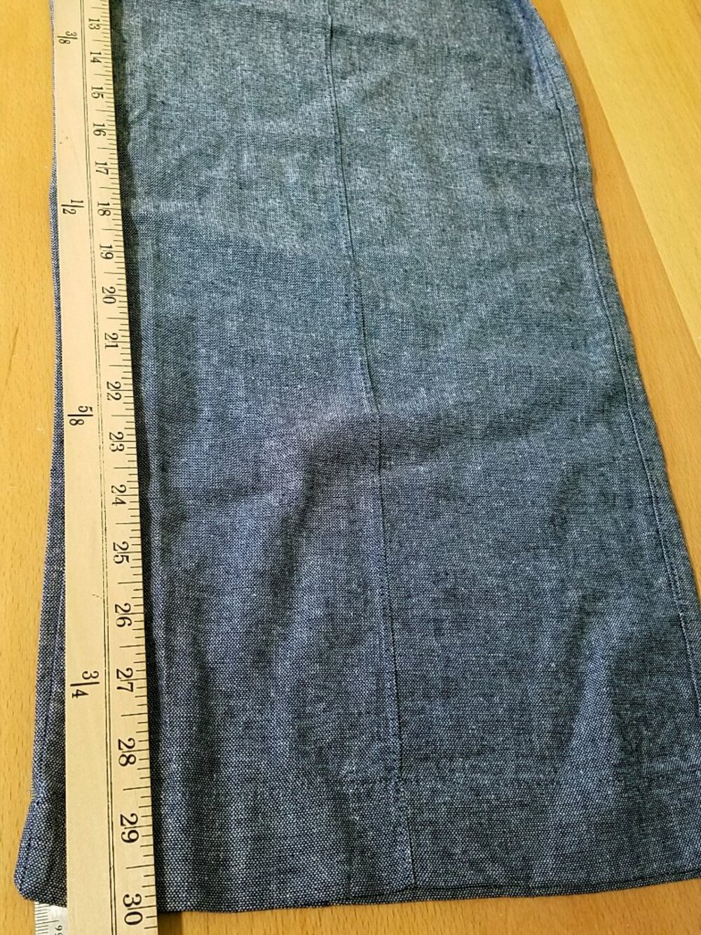 Gap Light Blue Linen Blend Pull-On Pants Medium NWT Seam Detail - Picture 11 of 16